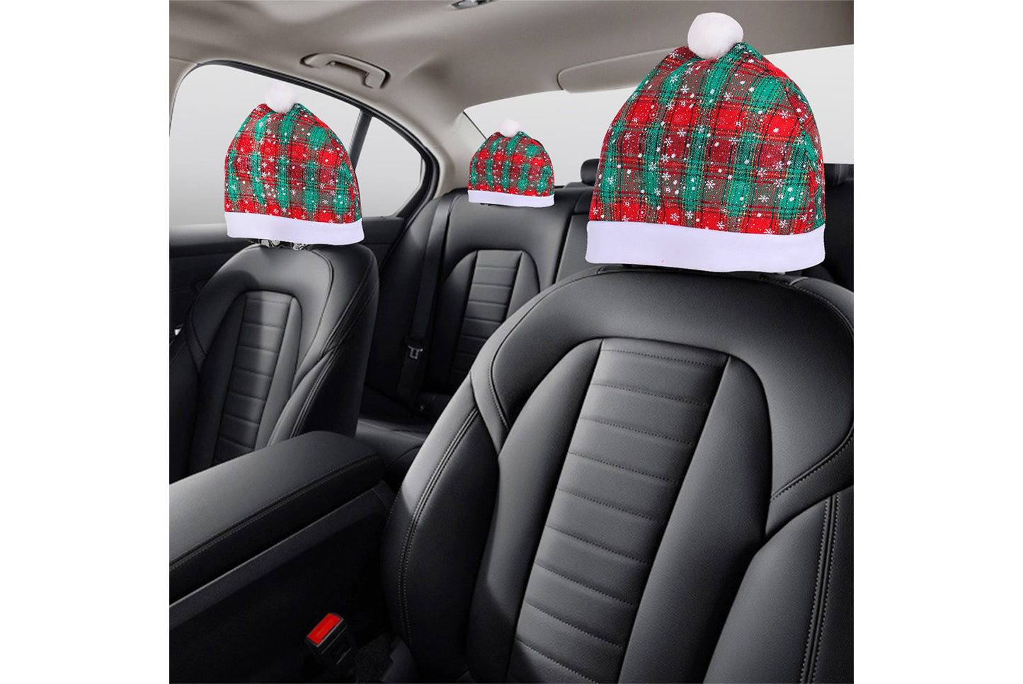 Christmas Car Seat Covers - Holiday Car Decorative Cushion Covers