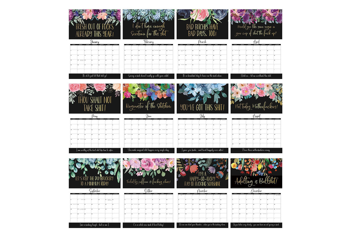 Tired Woman's Calendar 2026