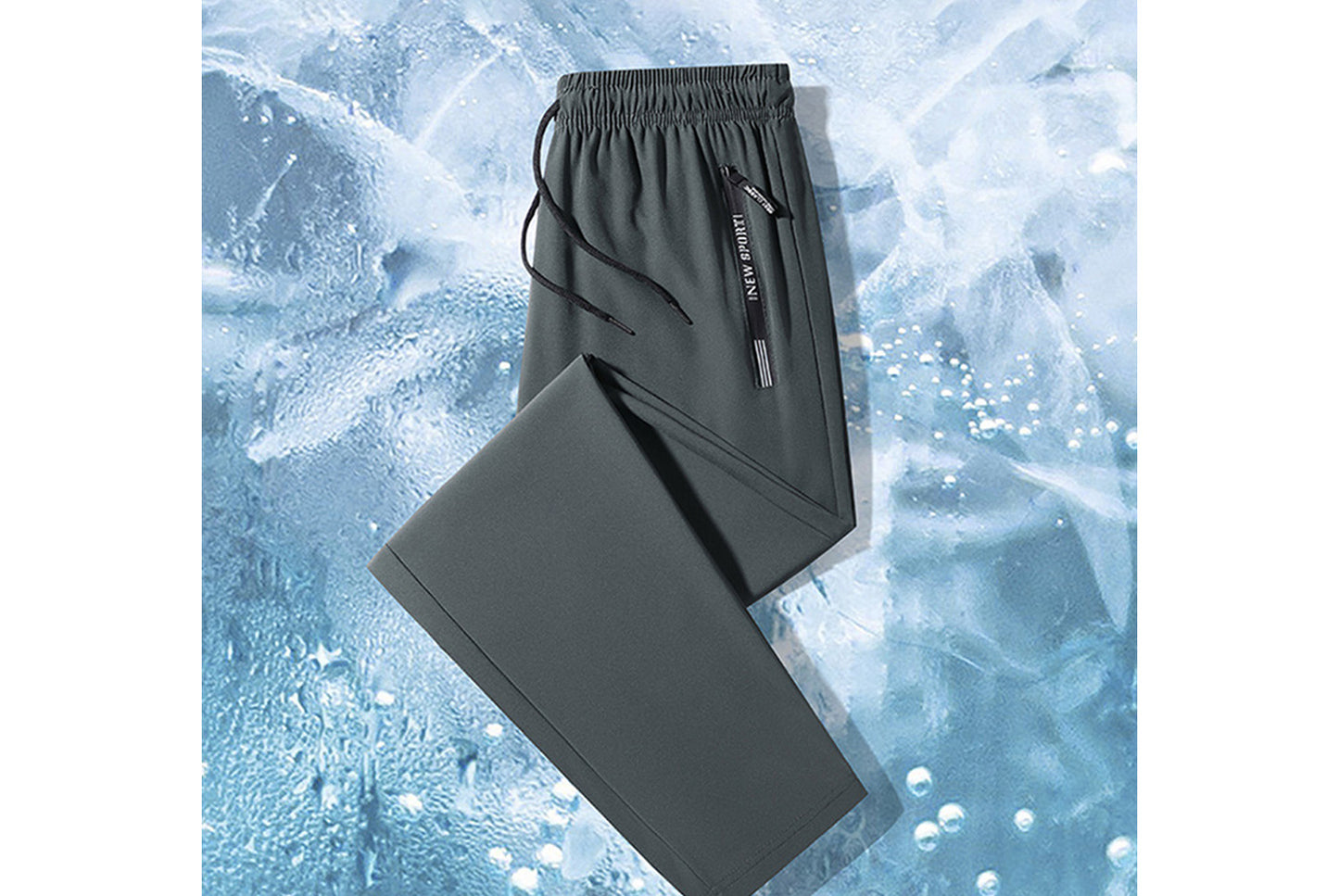 **Men's Ice Silk Pants - Cool, Breathable Casual Sweatpants**