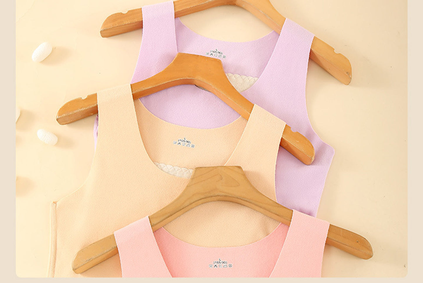 **Couple Large Patch Seamless Warm Vest Set**