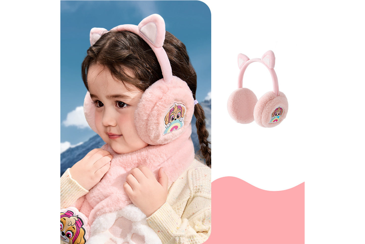 **Children's Warm Scarf and Earmuff **