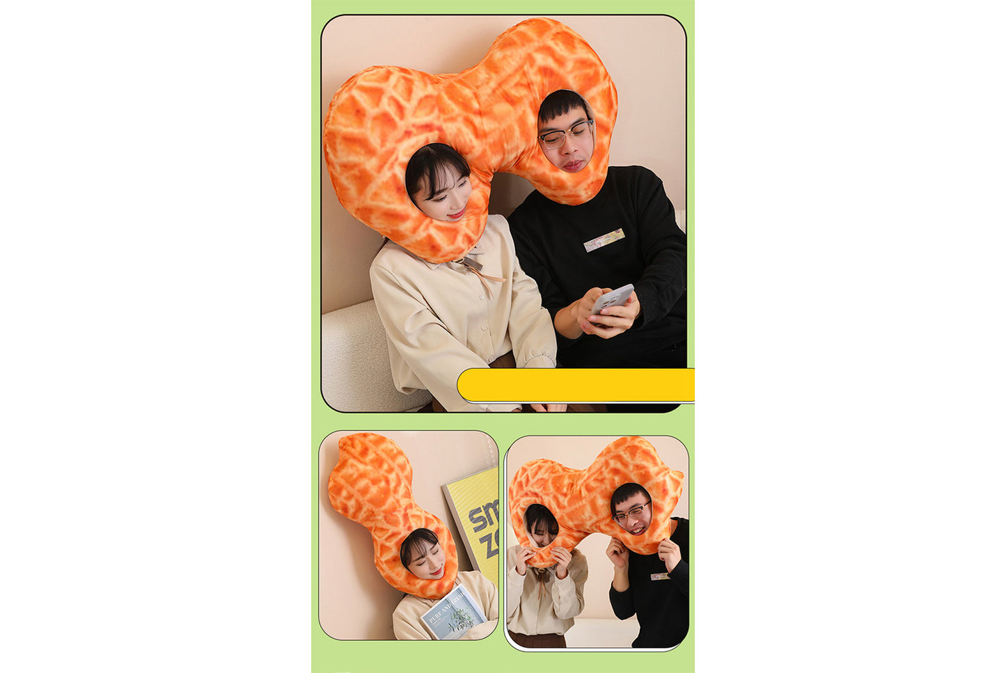 **Good Things Peanut Creative One-Piece Pillow/Head Cover**