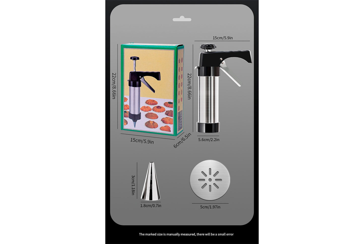 Stainless Steel Cookie Gun