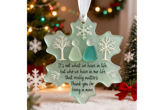 **3D Snowflake-Shaped Friendship Ornament (3D Decoration)**