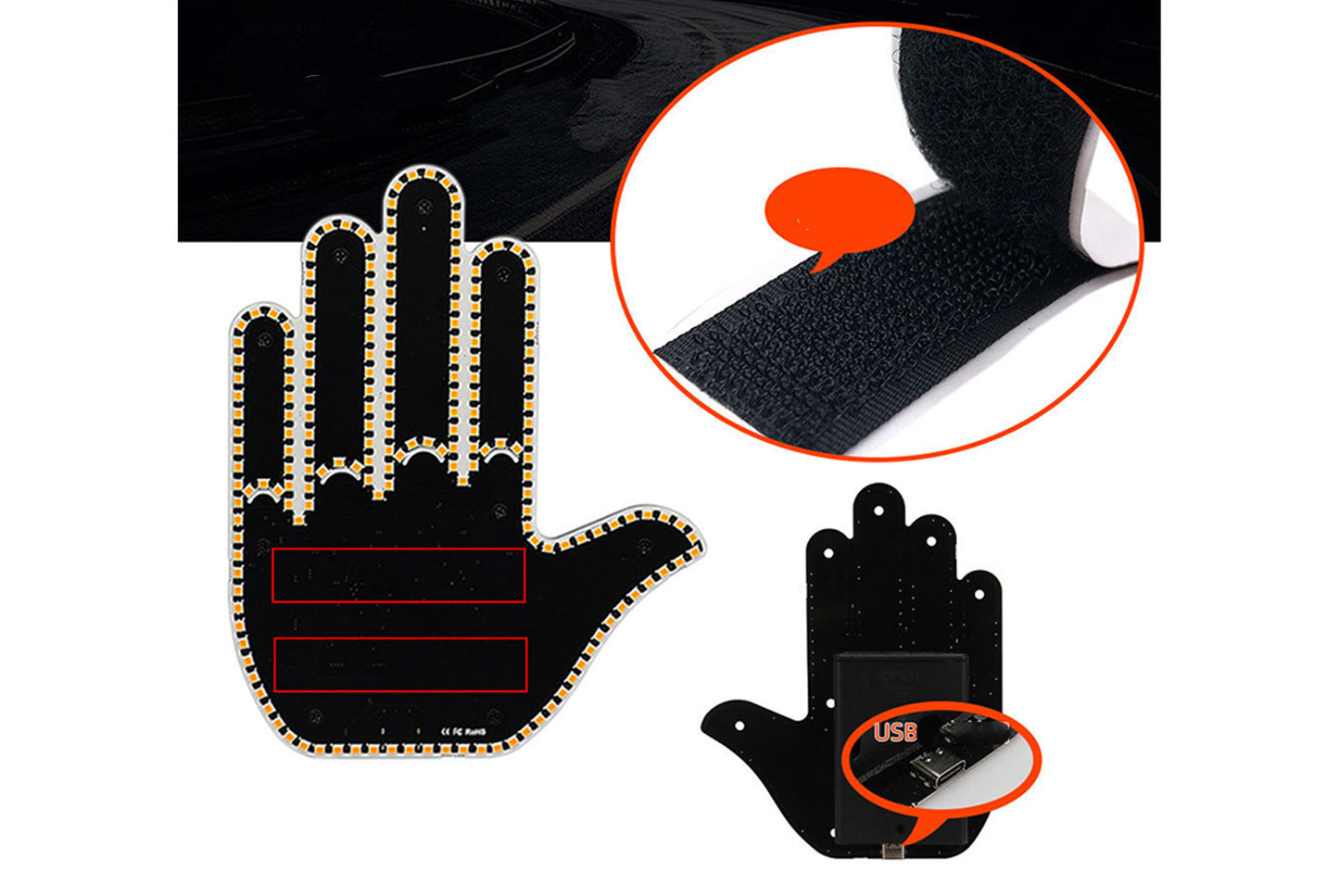 Car LED Gesture Interactive Light