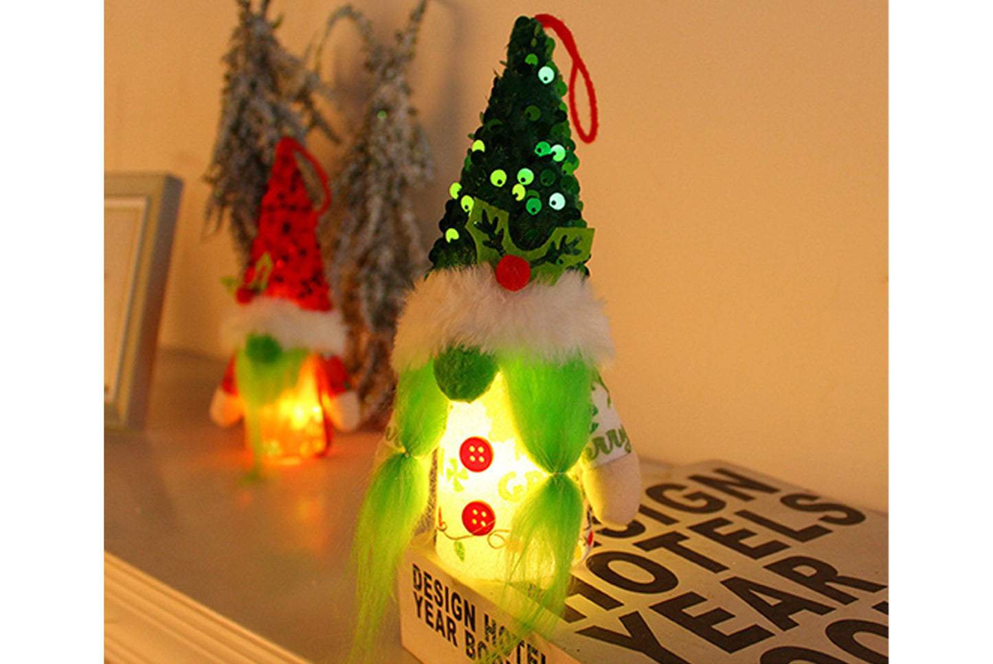 Green Bearded Old Man Faceless Doll Charm