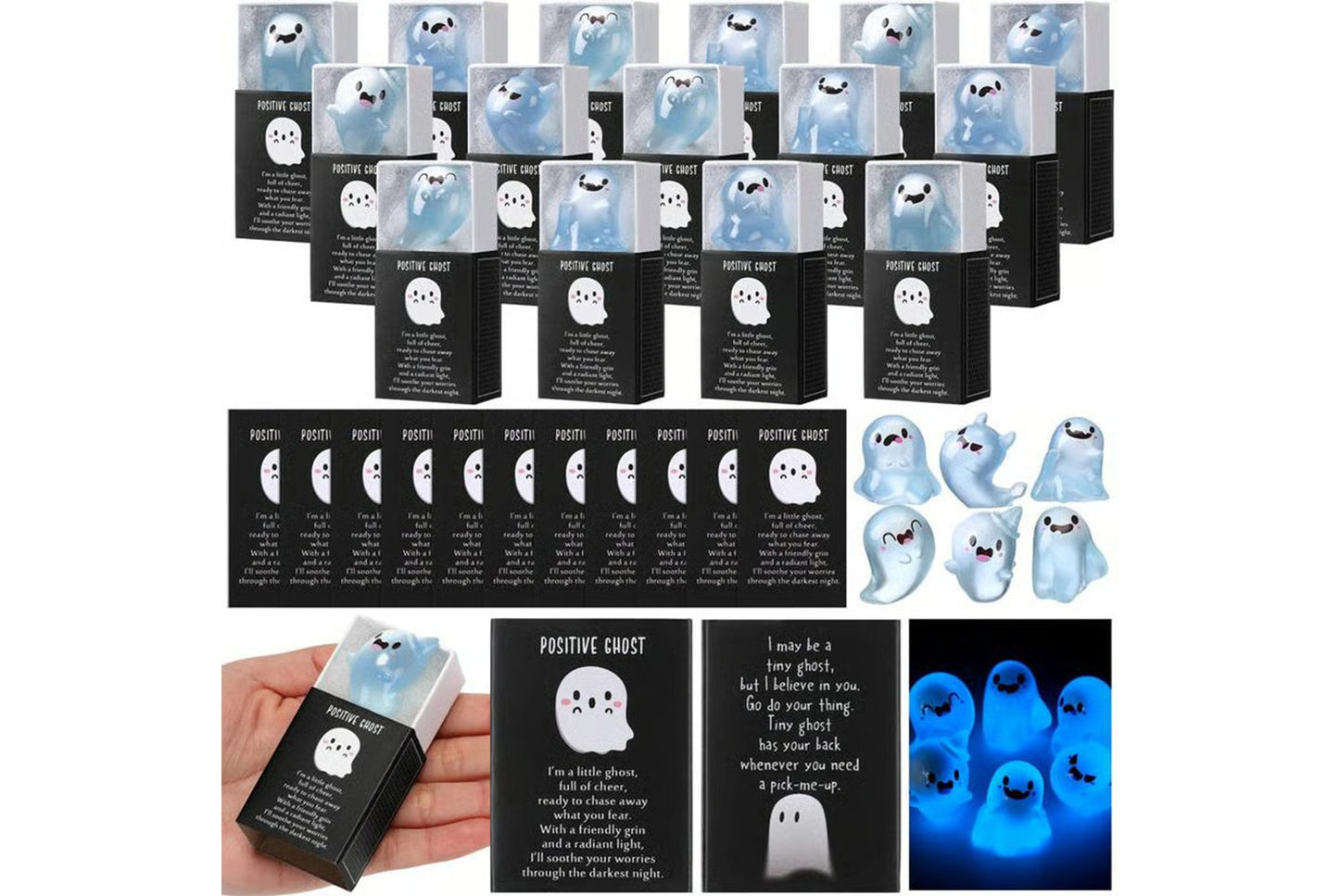 Glow in the Dark Mini Ghost Figures