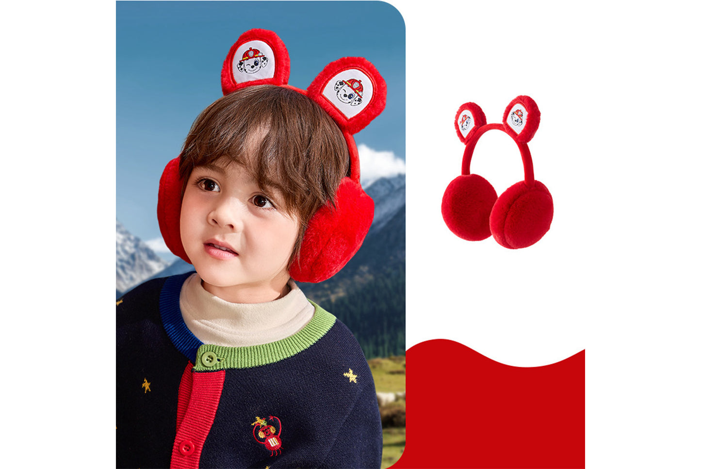 **Children's Warm Scarf and Earmuff **