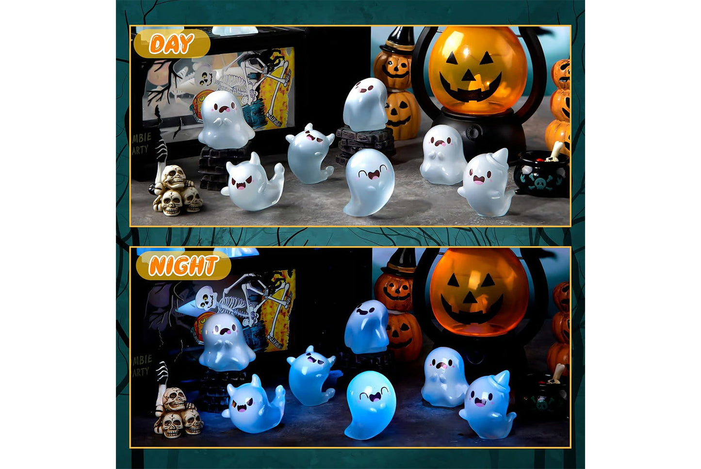 Glow in the Dark Mini Ghost Figures