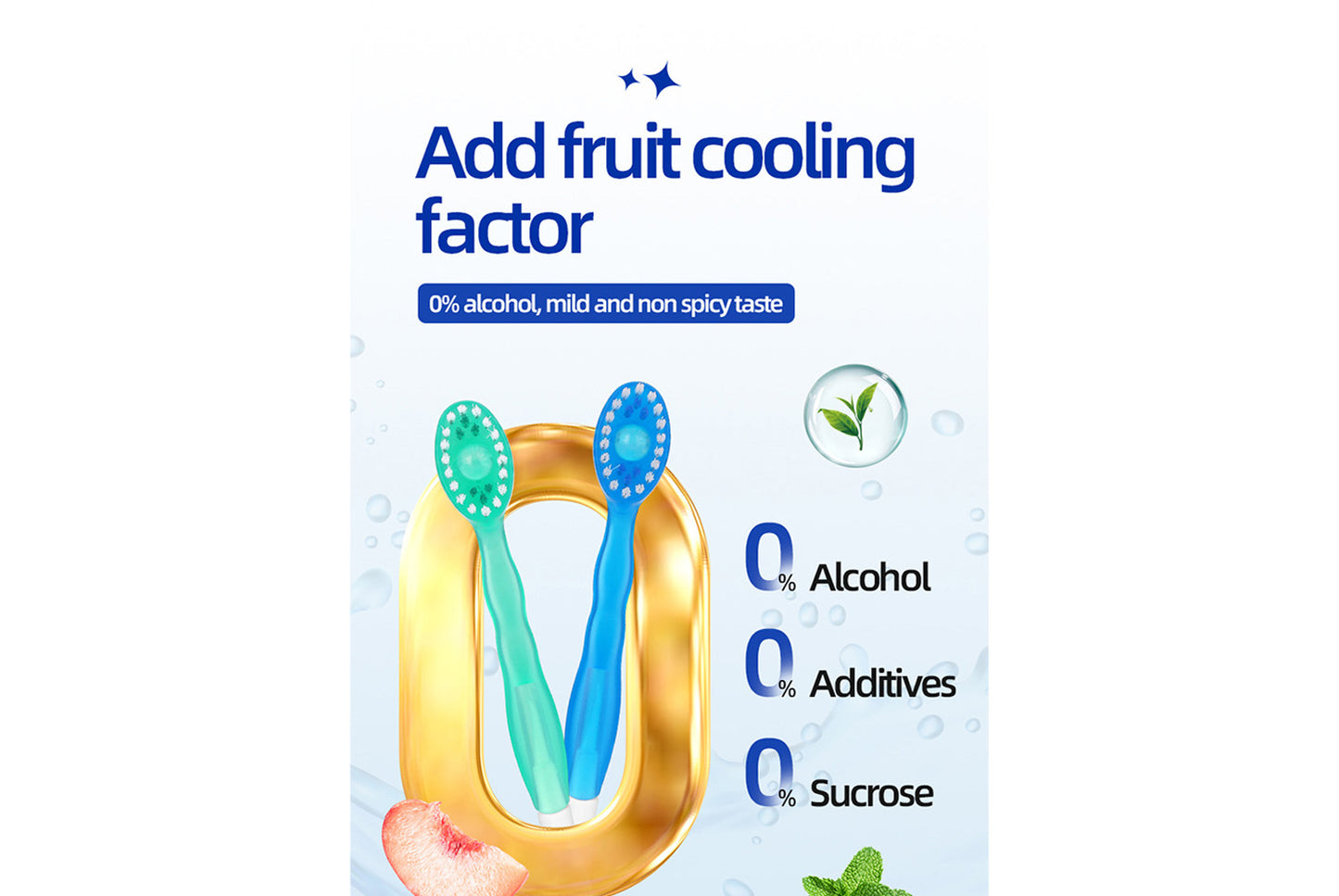 Blasting bead toothbrush portable set