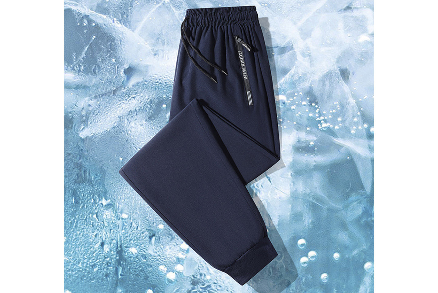 **Men's Ice Silk Pants - Cool, Breathable Casual Sweatpants**