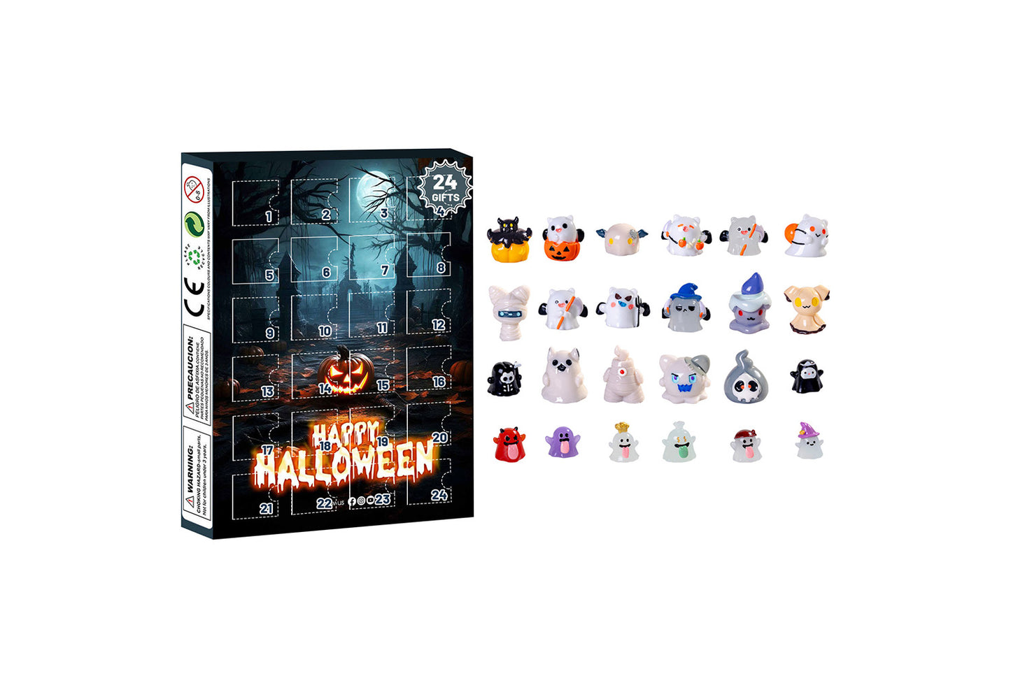 **Halloween Ghost Blind Box Countdown Calendar | Plastic Advent Calendar**