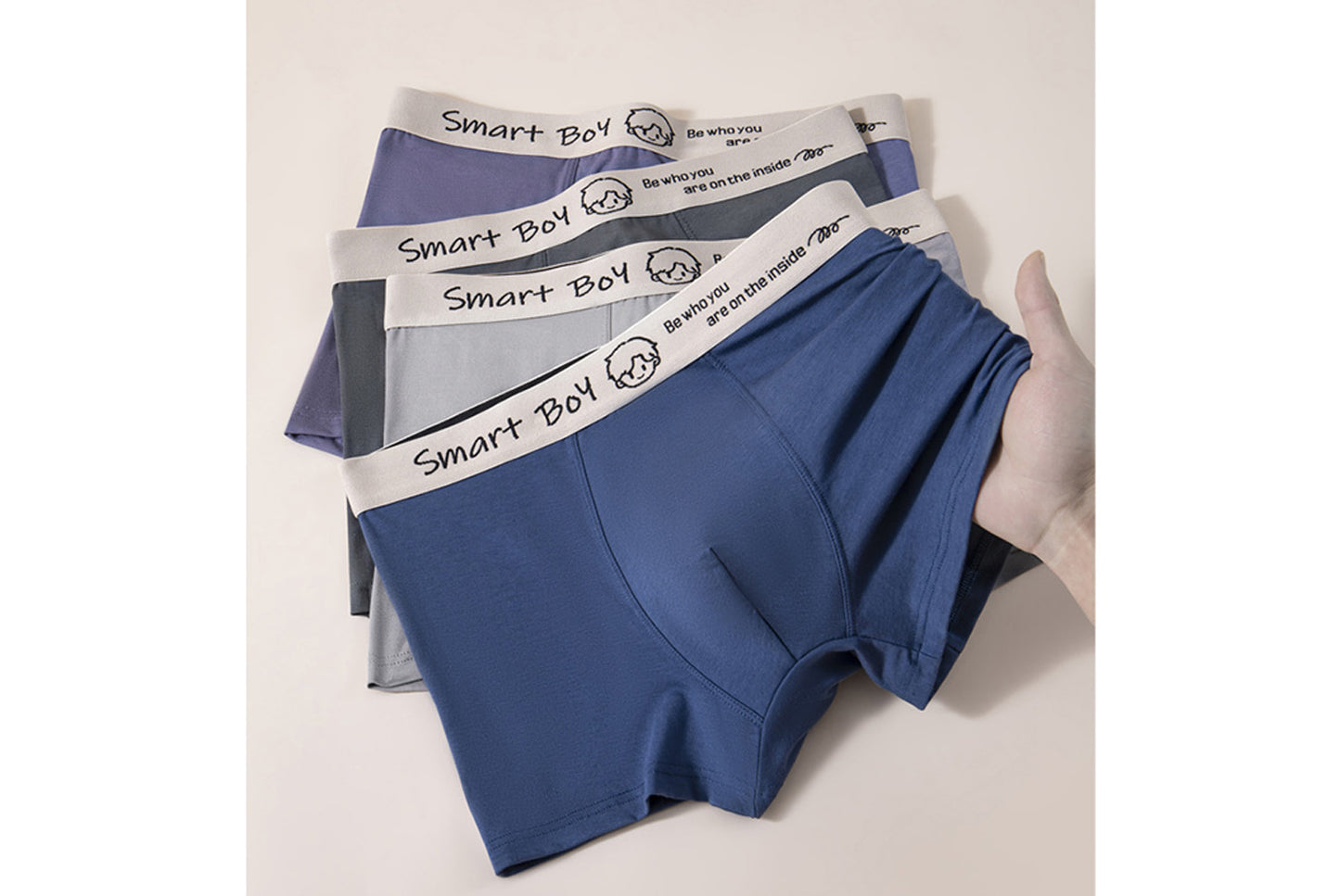 Men's Modal Cotton Mid-Rise Boxer Briefs