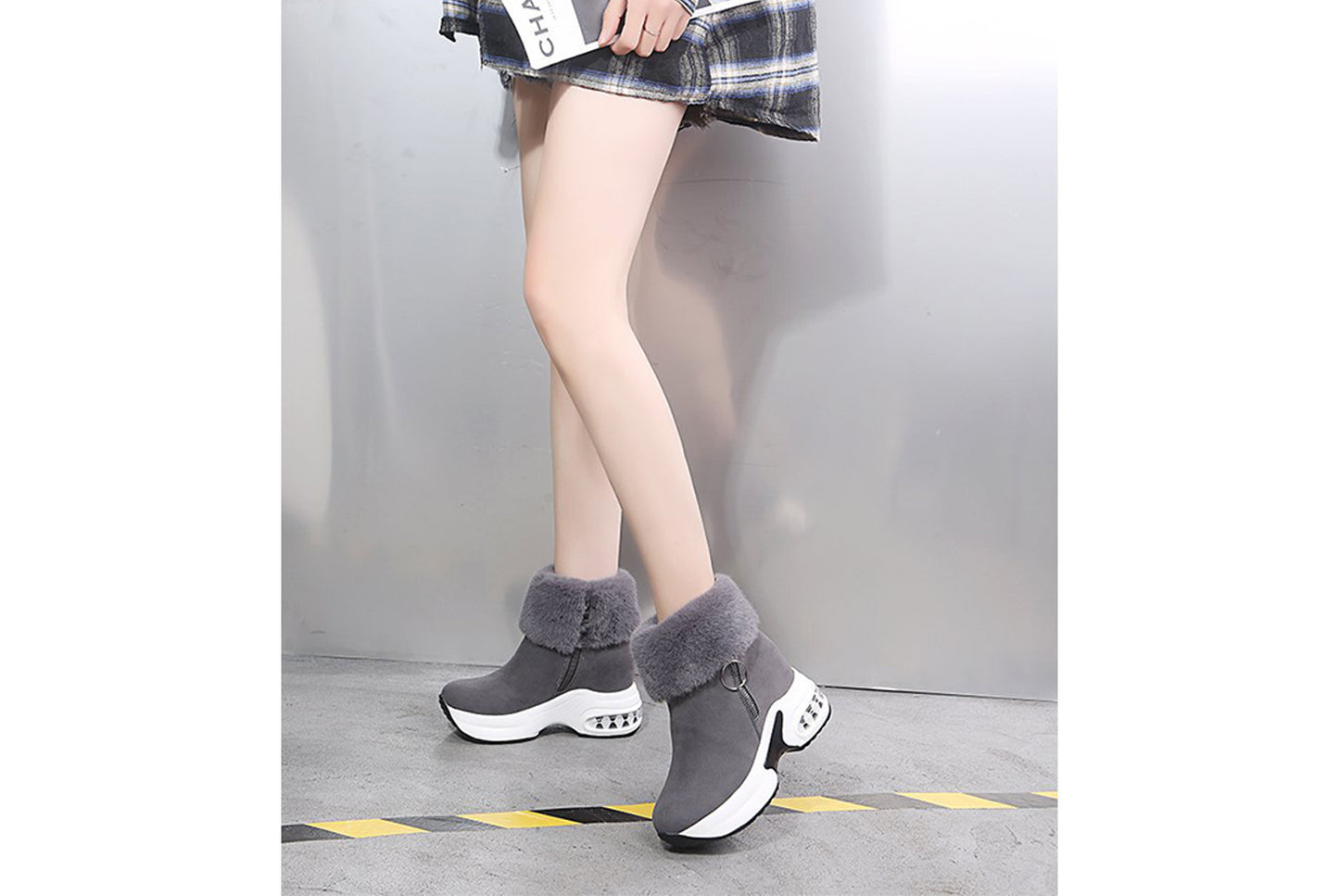 Fleece Lining for Warmth and Height Increase