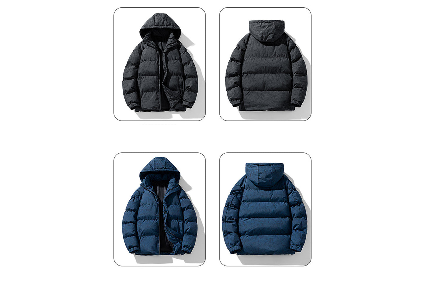 **Men's Hooded Cotton Jacket (Thickened, Warm, Multiple Colors Available)**