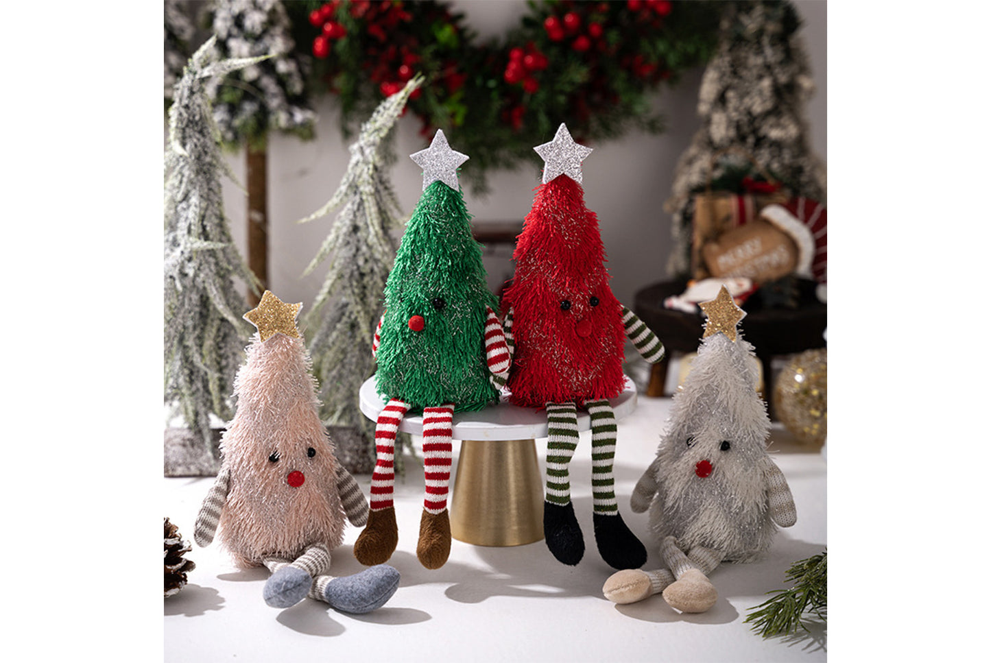 **Cute Plush Christmas Tree Doll**