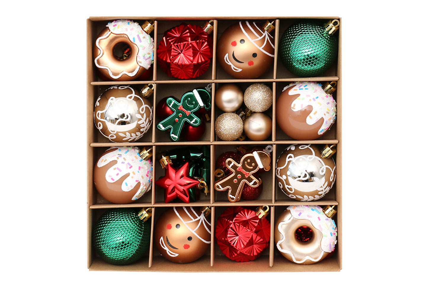 42 Exquisitely Painted Christmas Ball Set