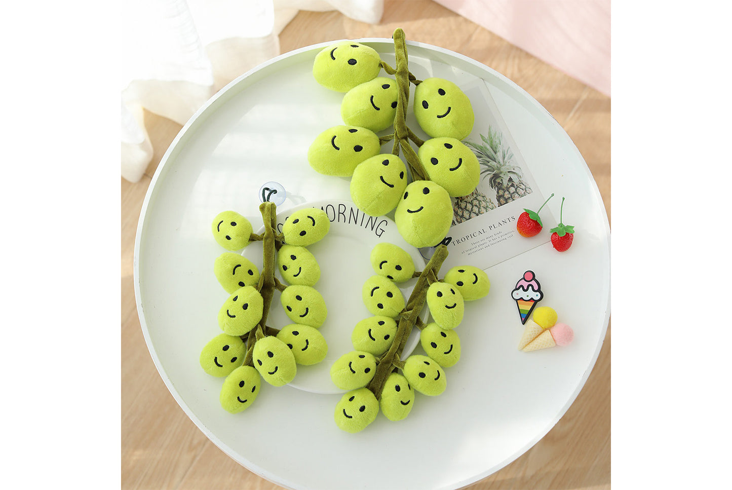 **Simulated Grape Plush Toy | Cute Fruit Hanging Ornament for Home Decor**