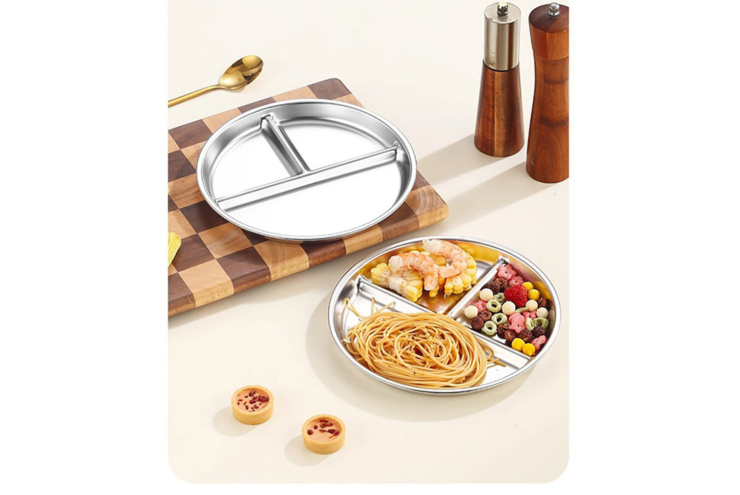 Three-Compartment Dinner Plate (3-Pack)