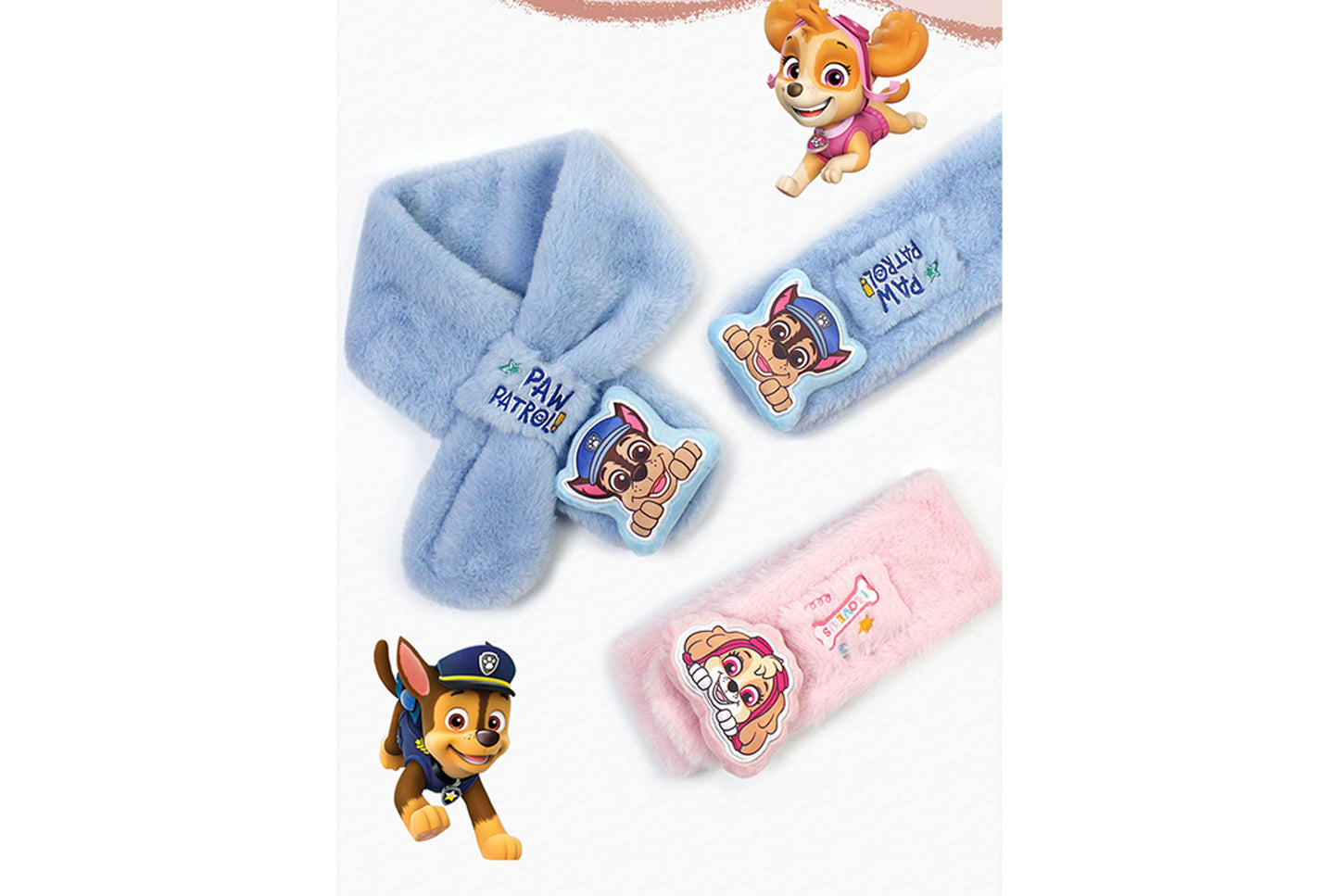 **Paw Patrol New Year Red Children's Warm Scarf (Adjustable)**