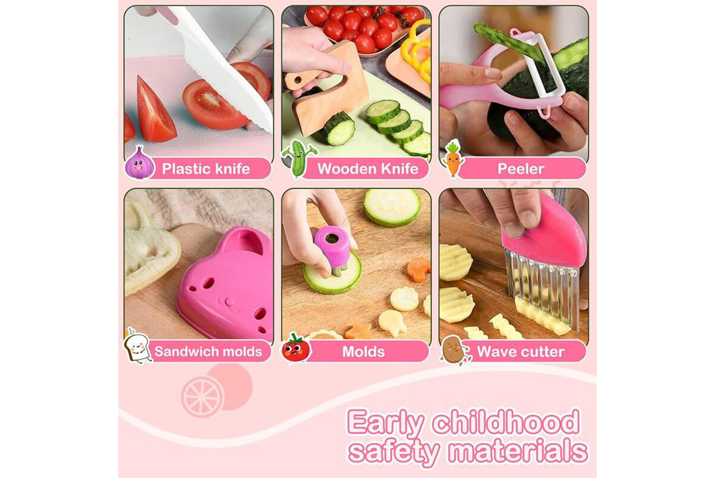 29-Piece Children's Fruit Knife Set