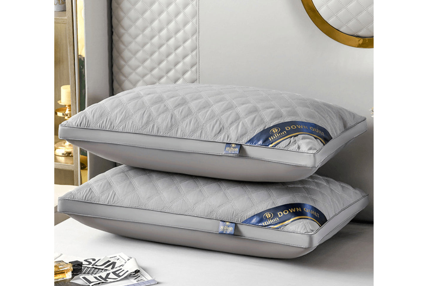 **Five-Star Hotel Pillow Core (48*74cm Feather and Down Filling)**