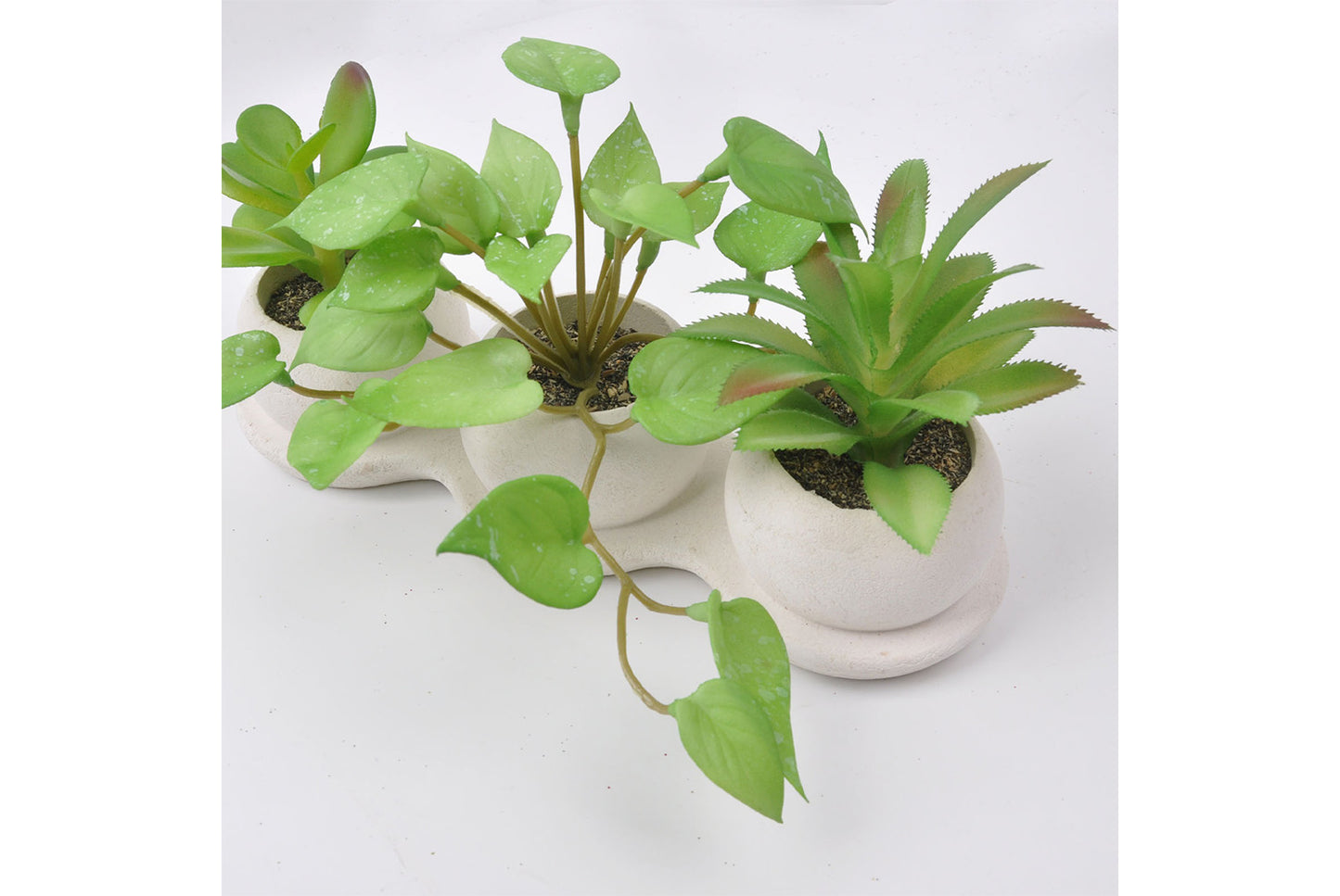 Halloween Simulated Plant Pots | Skull/White Pot/Succulent Series