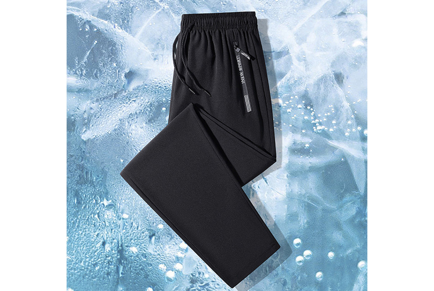 **Men's Ice Silk Pants - Cool, Breathable Casual Sweatpants**
