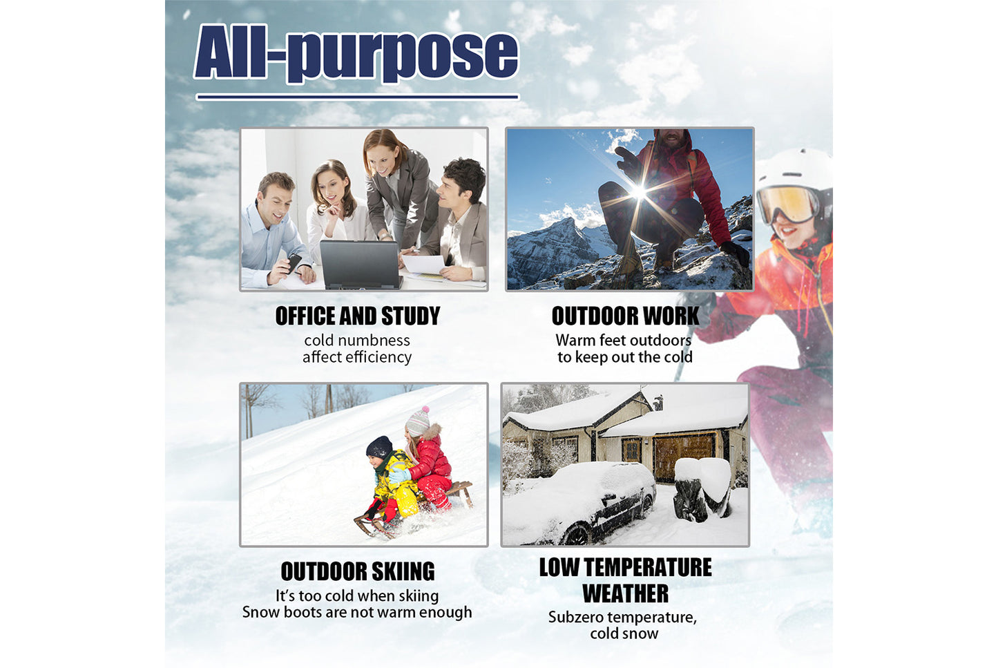 35°C Aluminized Fiber Heating Socks