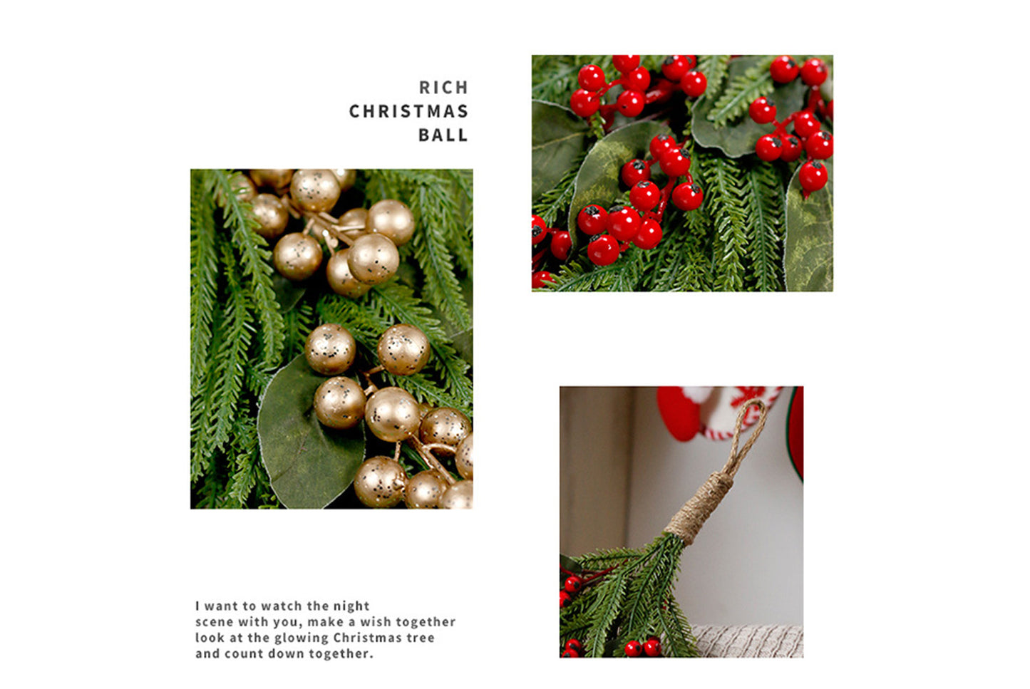 PE Upside-Down Christmas Tree Decoration