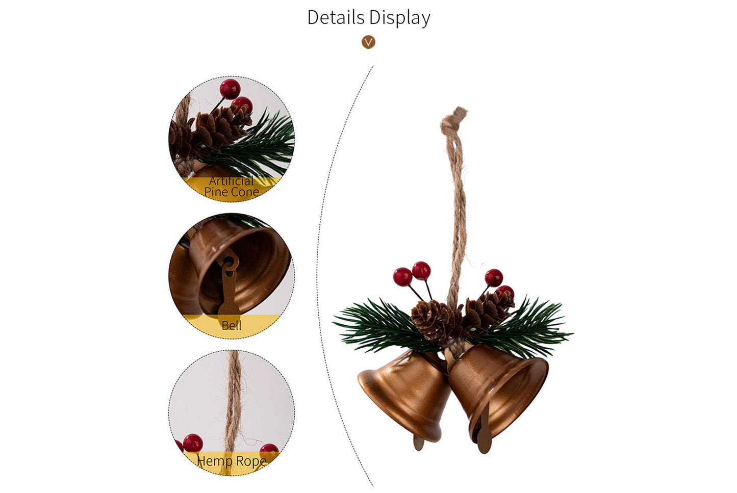 **New Christmas Bell Pendant Decoration**