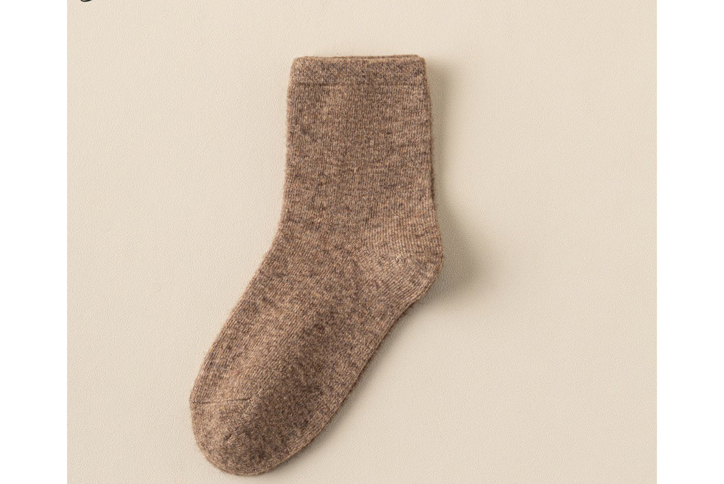 **Thickened Cashmere Mid-Calf Socks**