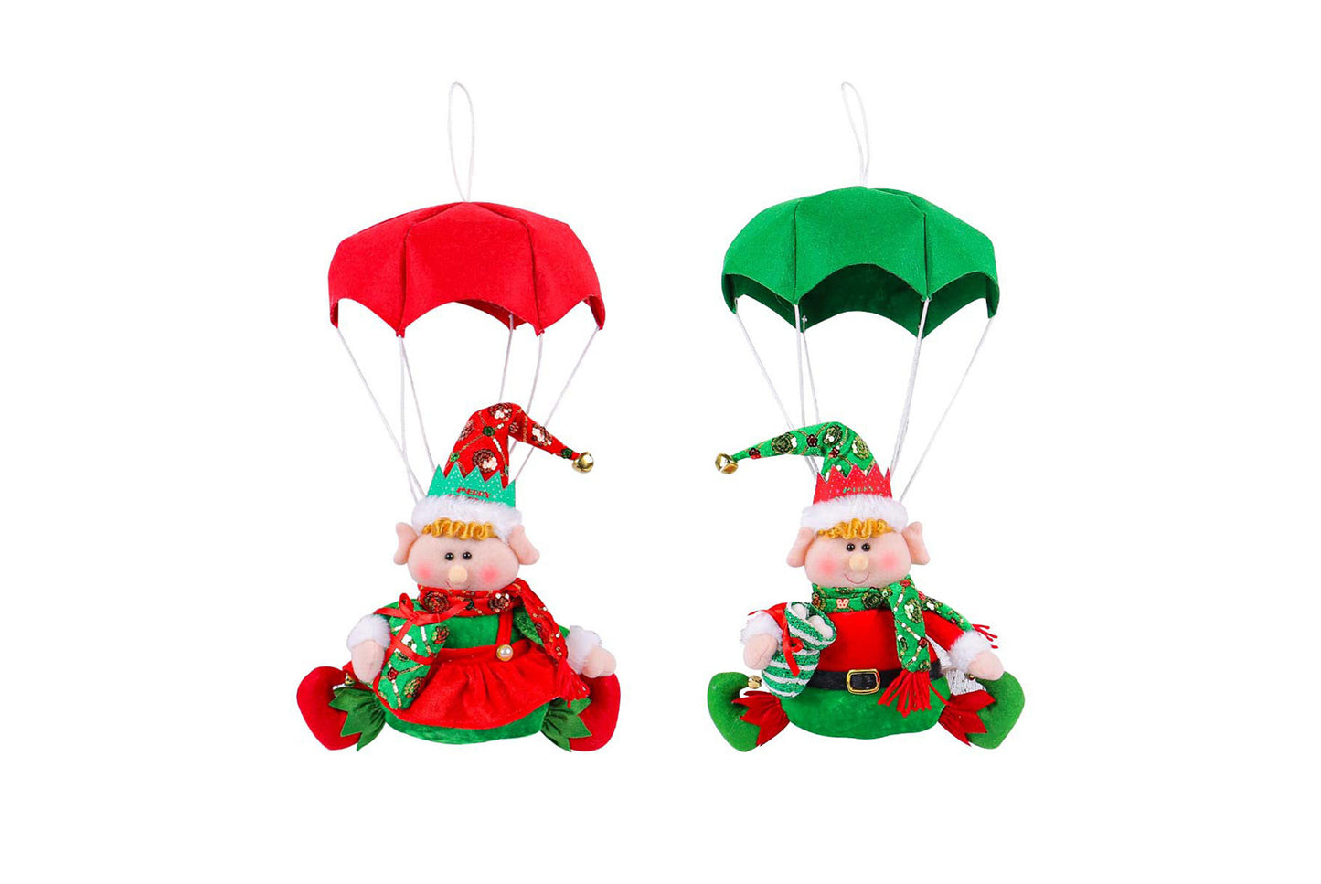 Christmas Parachute Figure Pendant