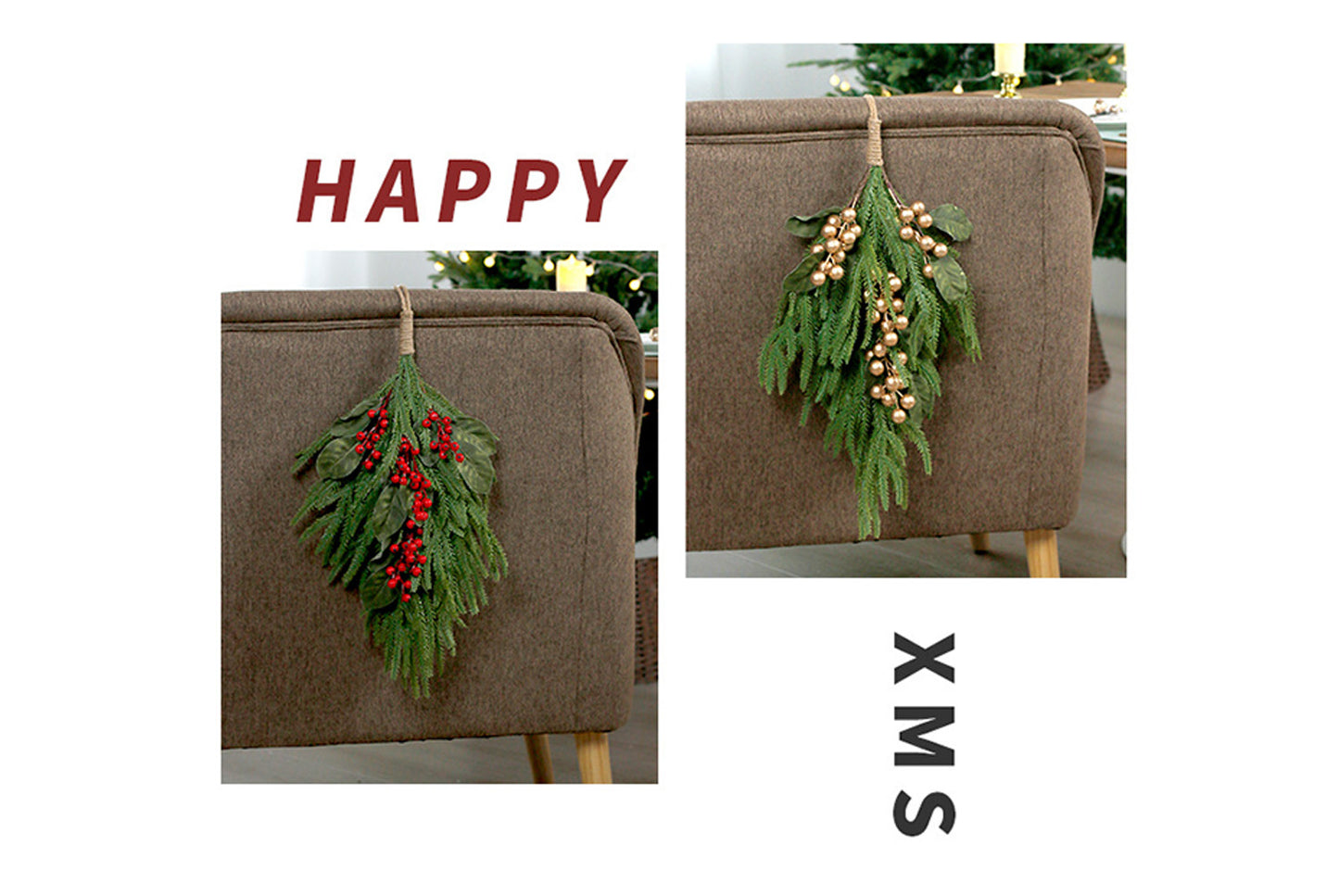 PE Upside-Down Christmas Tree Decoration