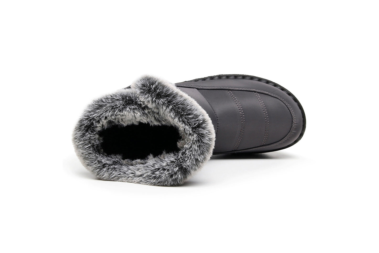 **Women's Waterproof Rabbit Fur Snow Boots**