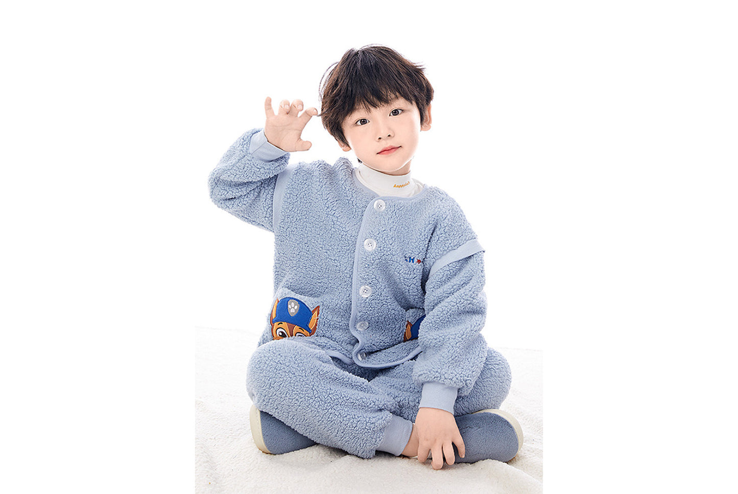 **Paw Patrol Children's Fleece Warm Homewear Three-Piece Set**