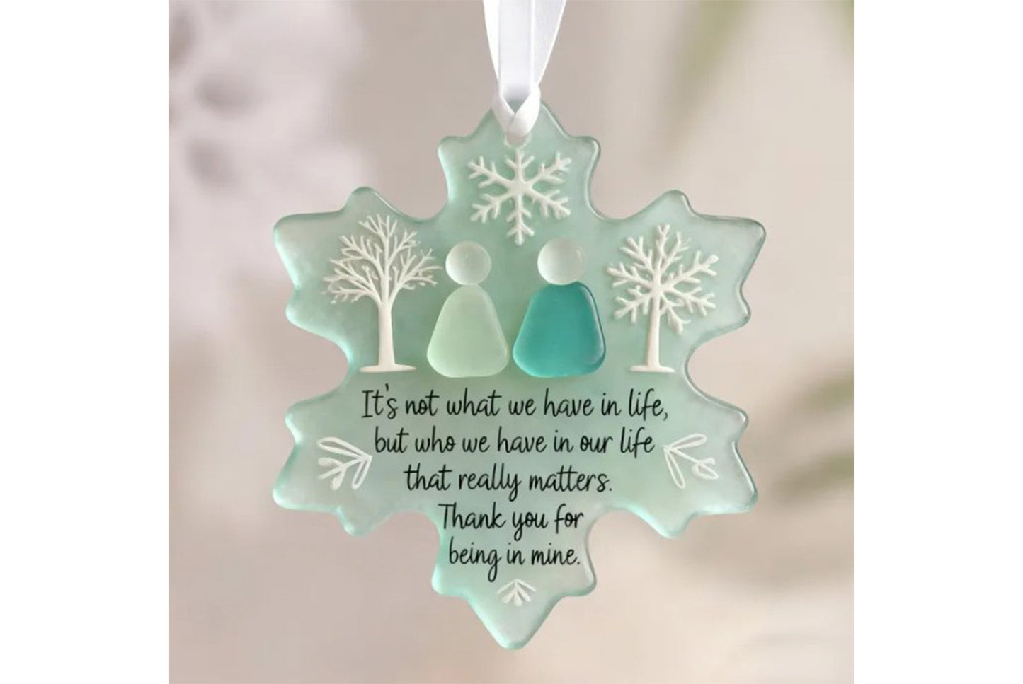 **3D Snowflake-Shaped Friendship Ornament (3D Decoration)**