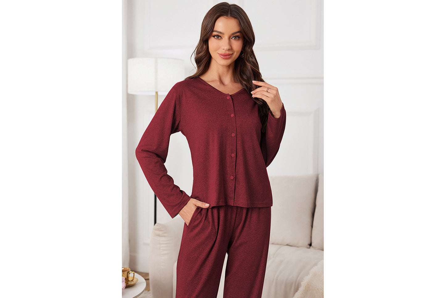 **Breathable and Cool Loungewear Set**