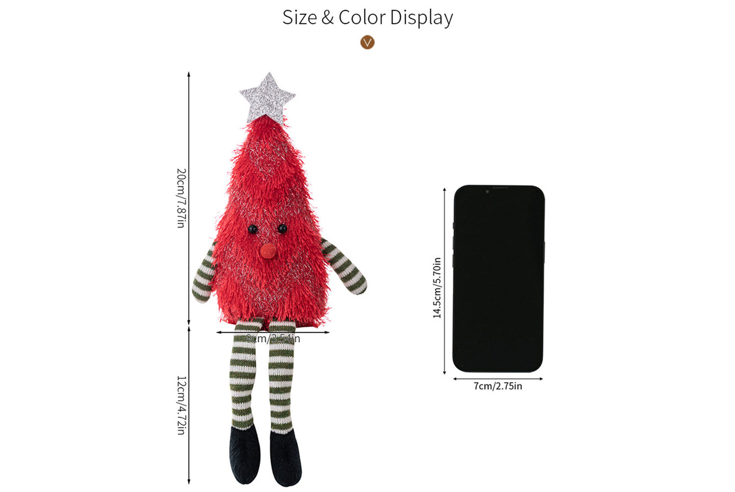**Cute Plush Christmas Tree Doll**