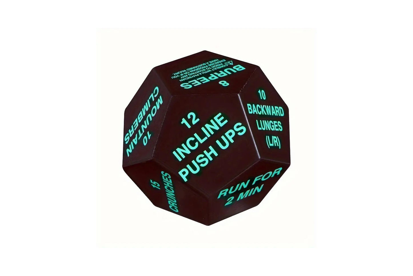 12-Sided Rounded Corner Number Dice for Fitness Games
