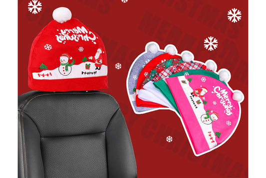 Christmas Car Seat Covers - Holiday Car Decorative Cushion Covers