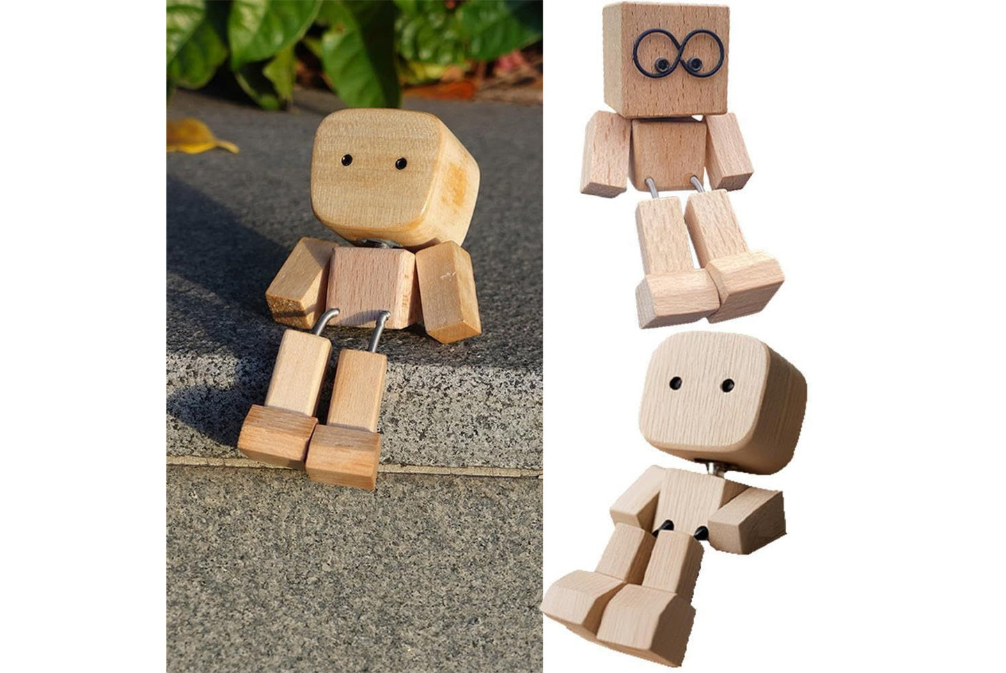 **Shaking Wooden Man Figurine | Shaking Wooden Man Car Decor**