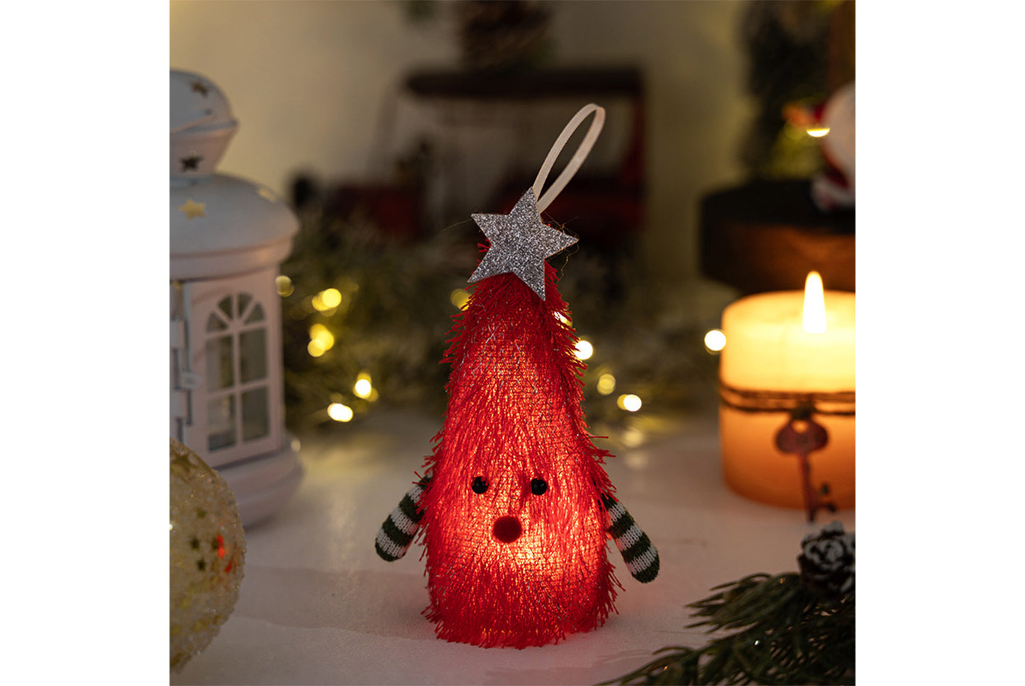 **Creative Light-Up Christmas Tree Pendant**