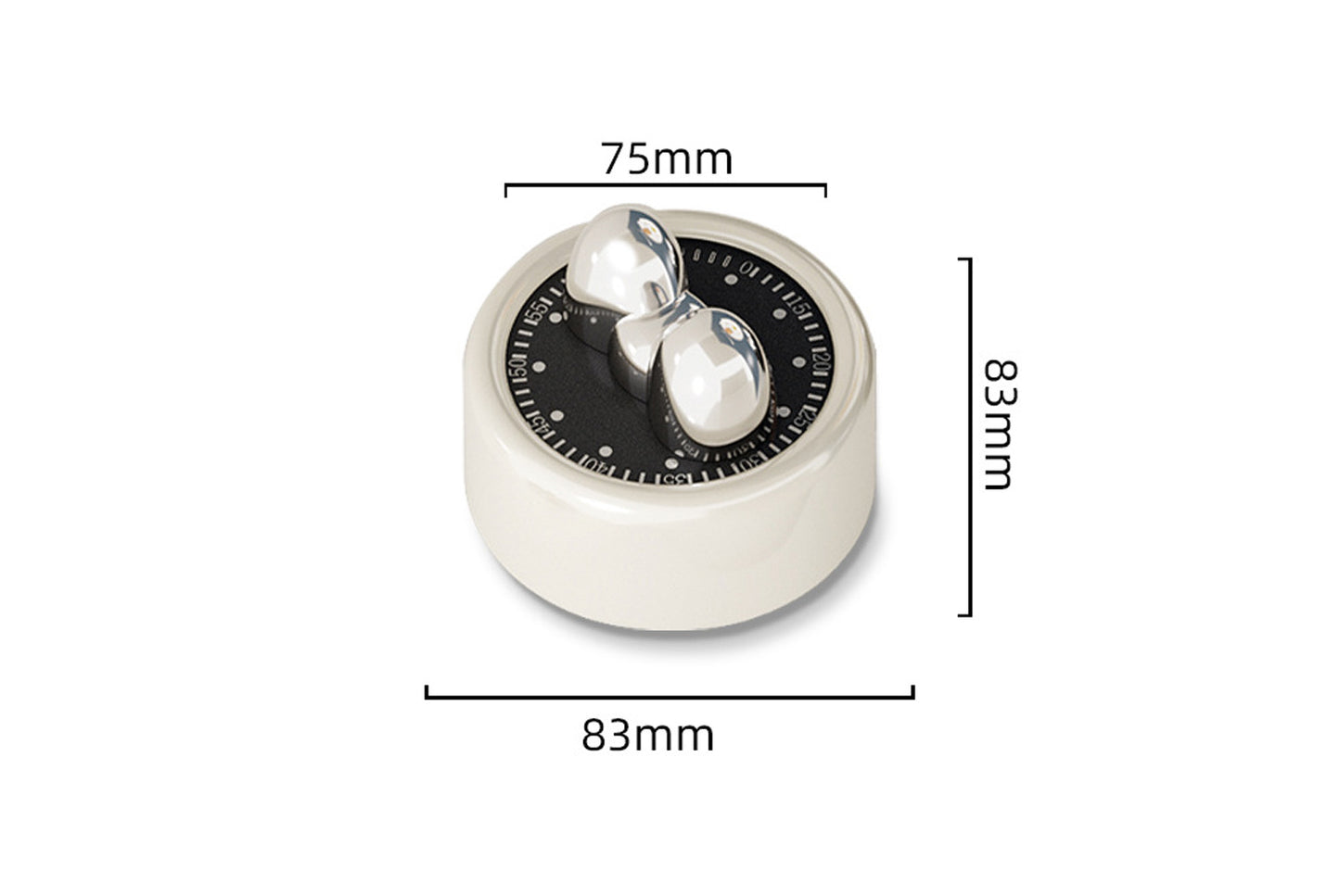 Visual Mechanical Kitchen Timer & Magnetic Countdown Alarm Clock