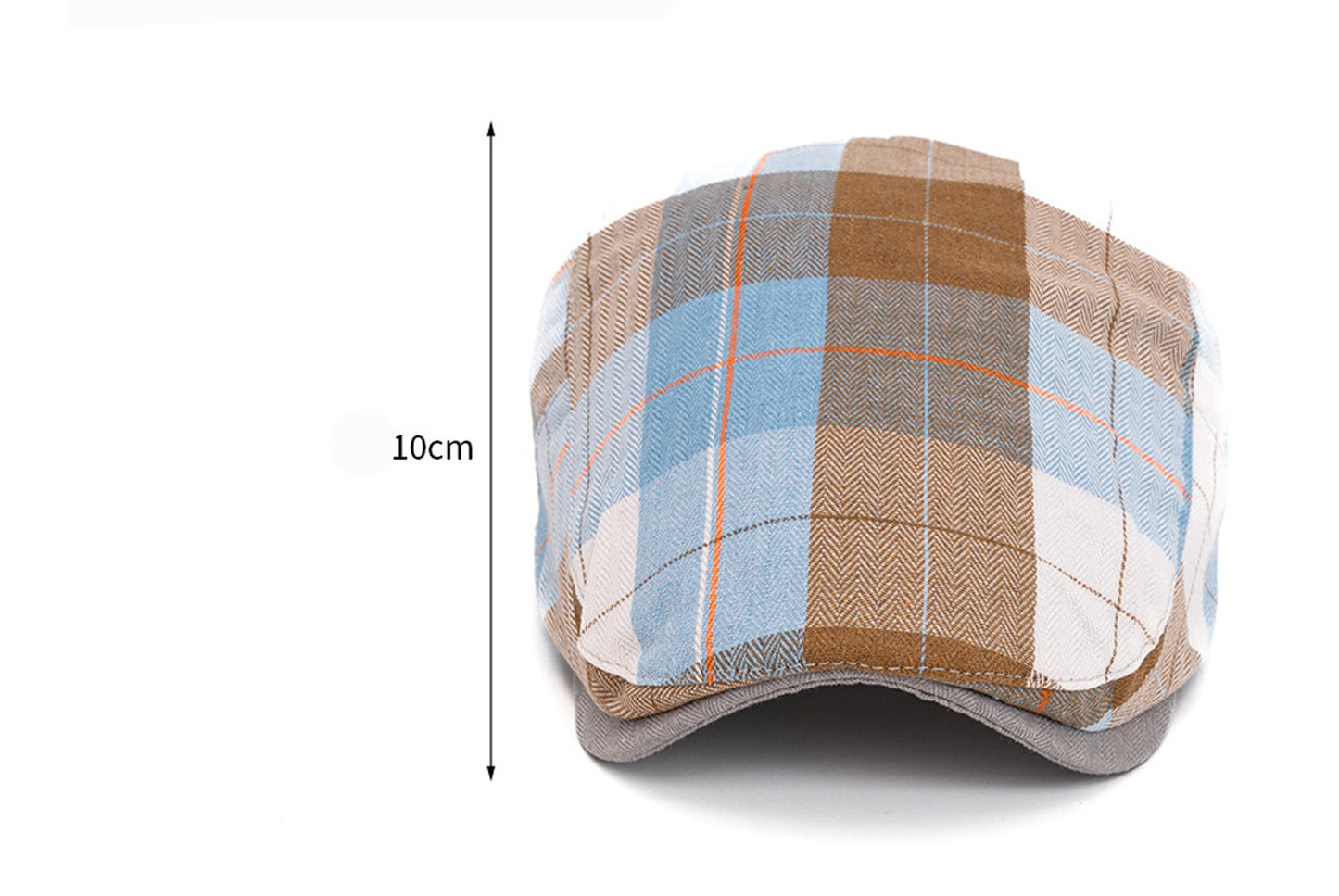 **Colorful Checkered Beret (Adjustable Head Circumference)**