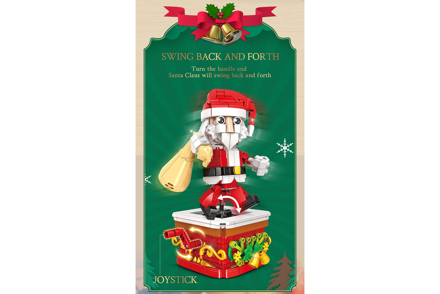 Building Block Santa Claus Ornament