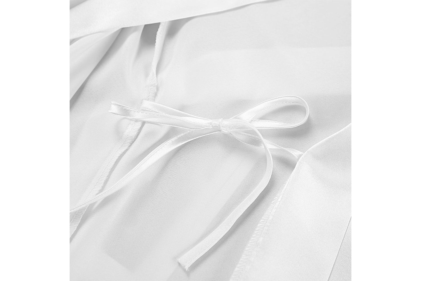 **Sexy Strappy Satin Nightdress Two-Piece Set**