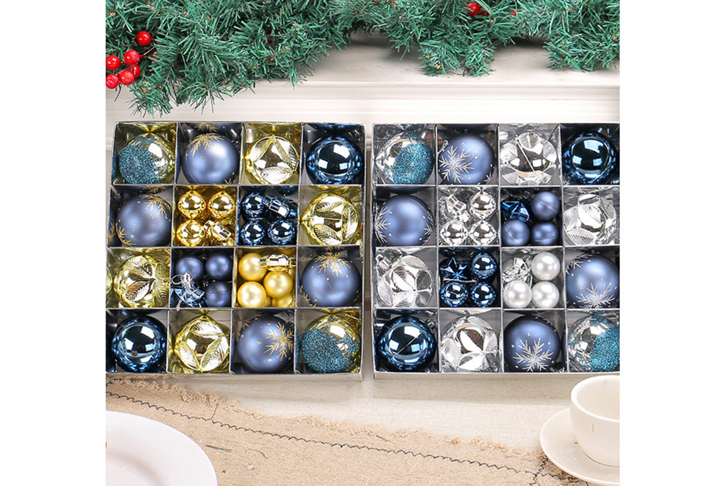 *Electroplating Shaped Christmas Ball Pendant