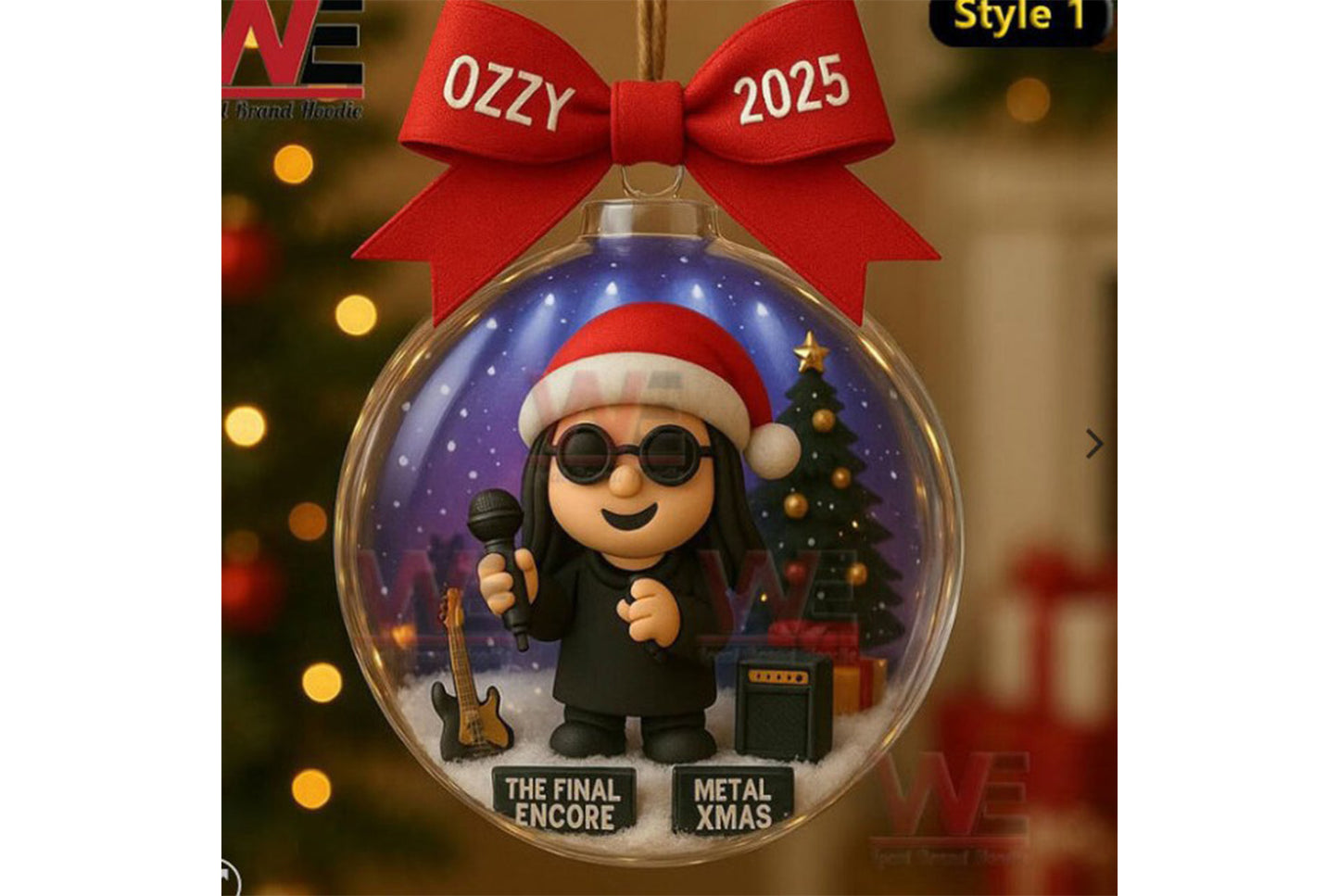 Ozzy Osbourne Christmas Tree Decoration