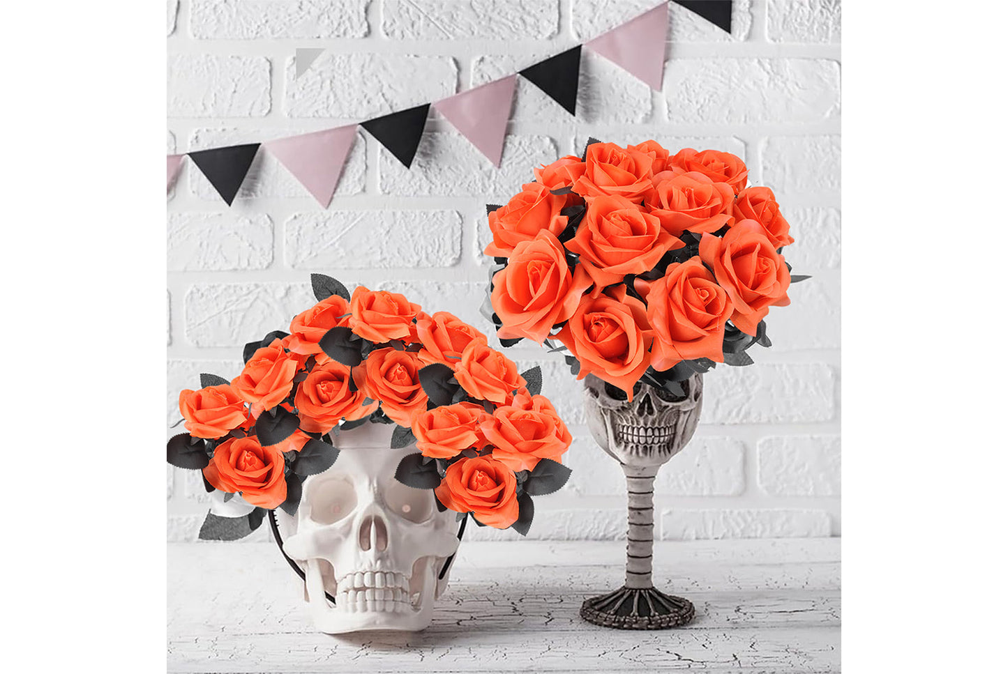 Halloween Scary Rose Decorations (10-Pack)